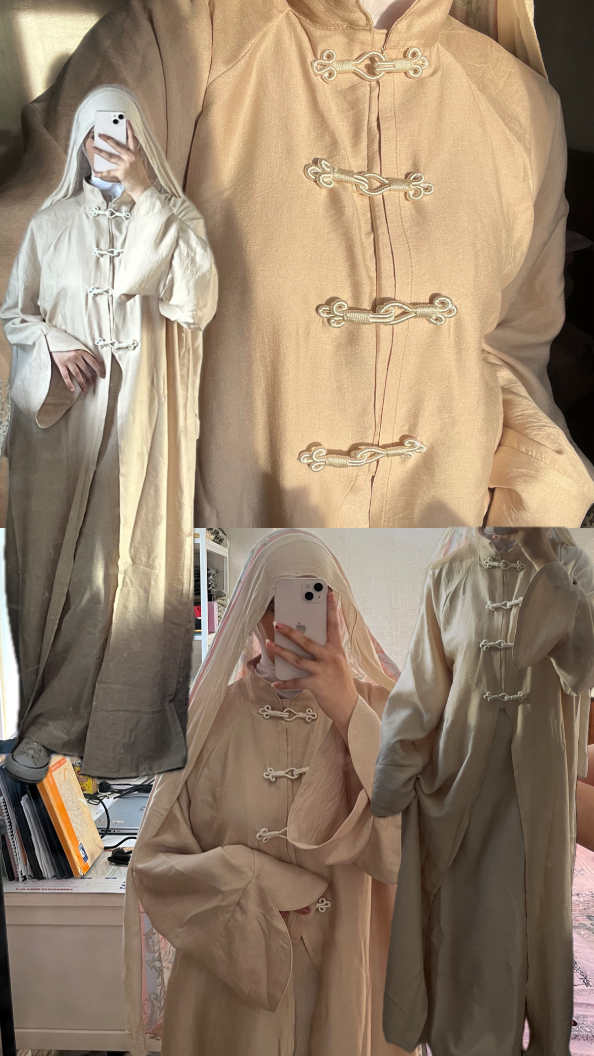 Biege Chinese abaya