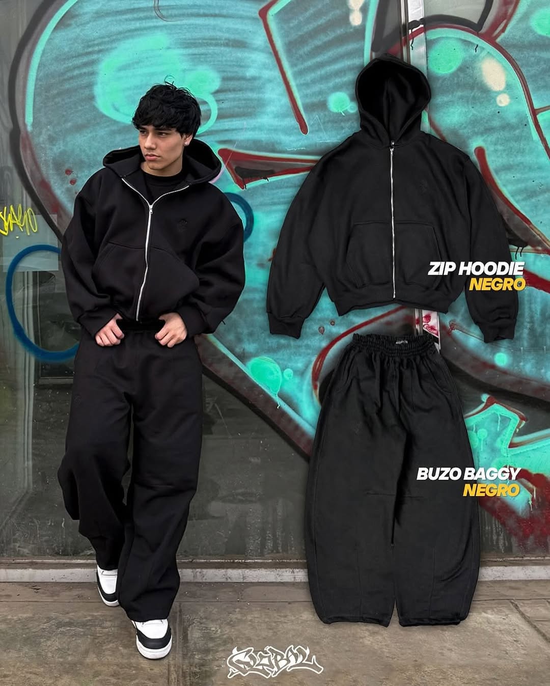 ENSEMBLE OVERSIZE BAGGY +VEST